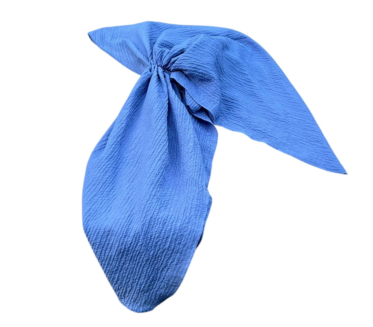Open-Back Textured Crepe Pre-ties with Velvet Grip