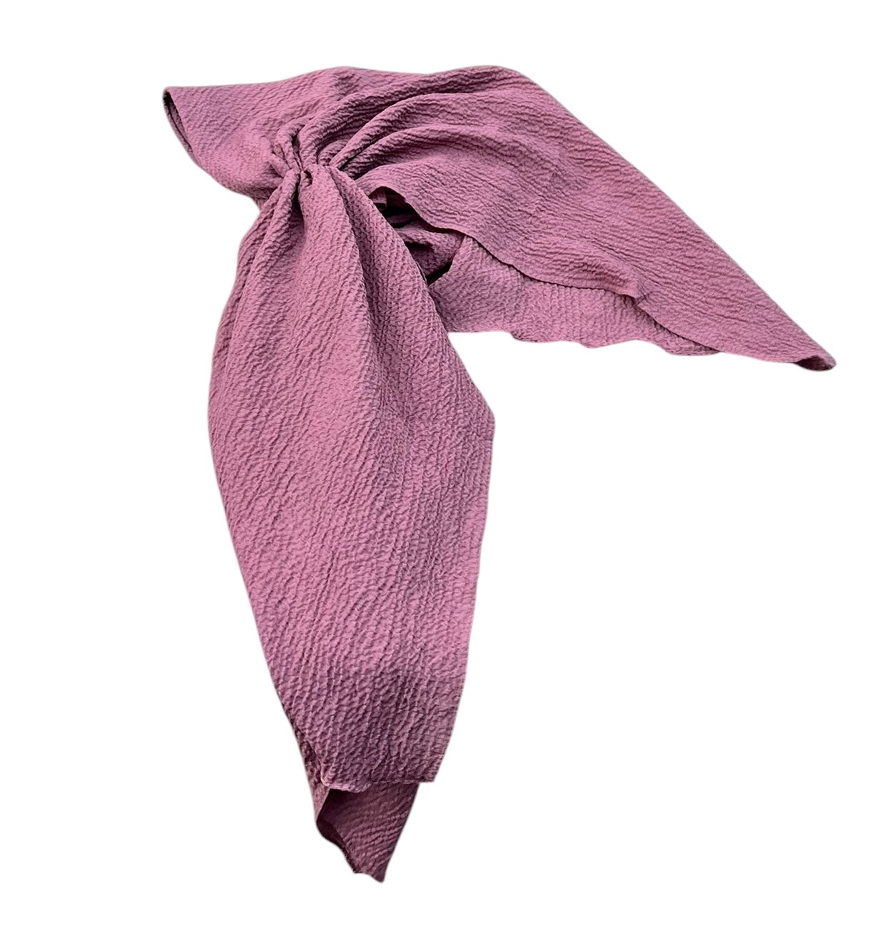 Open-Back Textured Crepe Pre-ties with Velvet Grip