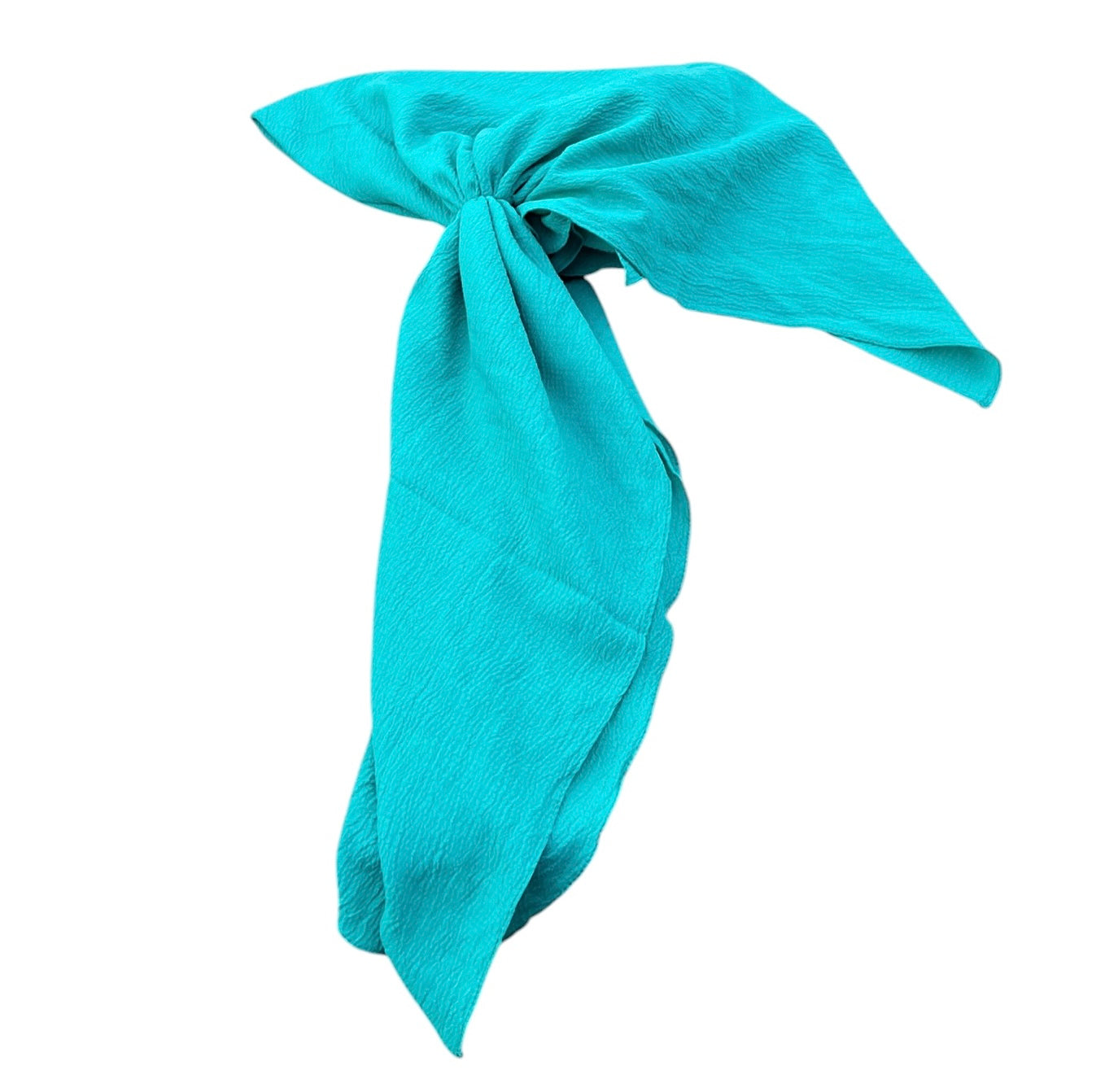 Open-Back Textured Crepe Pre-ties with Velvet Grip