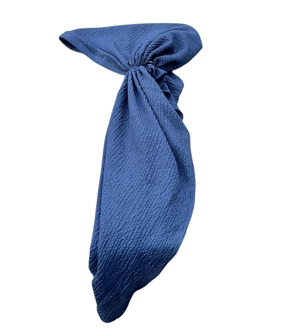 Solid Textured Crepe Pre-ties with Elastic