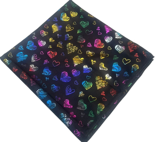 Lightweight Metallic Hearts Patterns