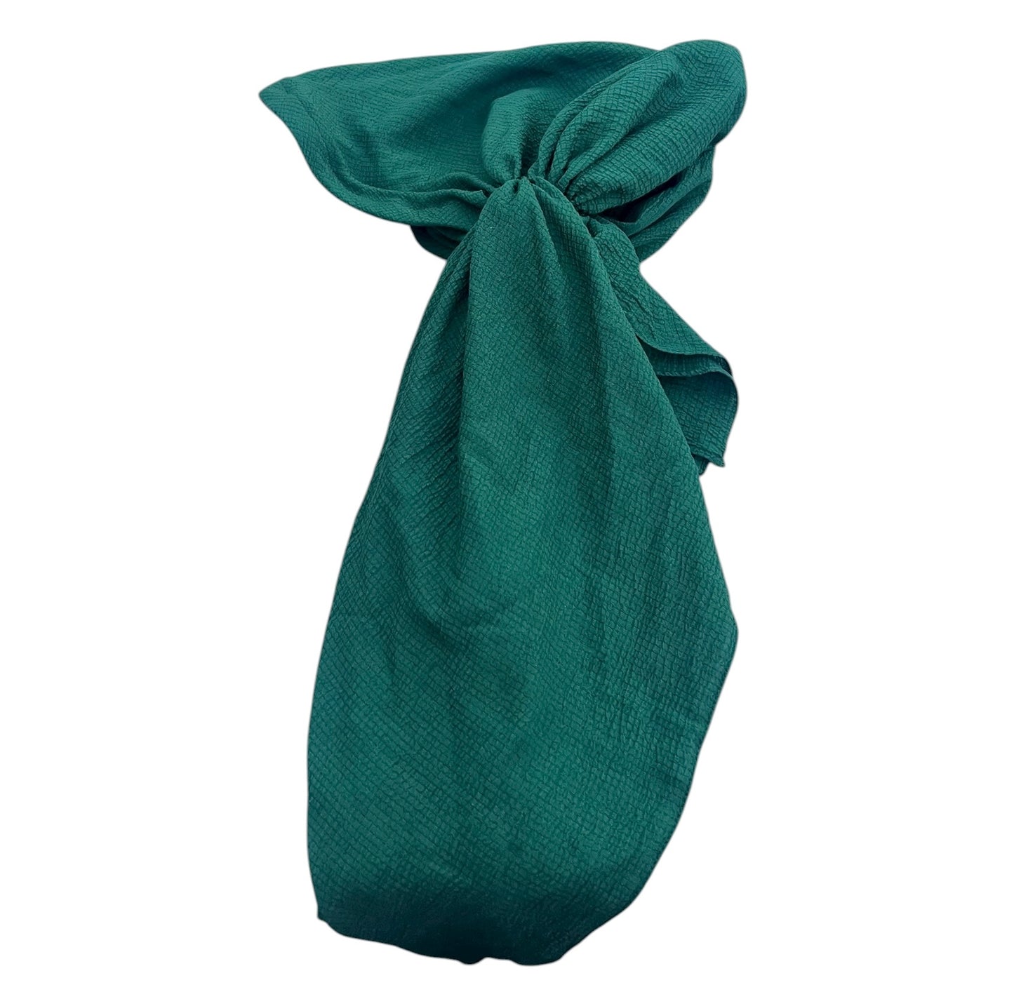 Solid Textured Crepe Pre-ties with Elastic