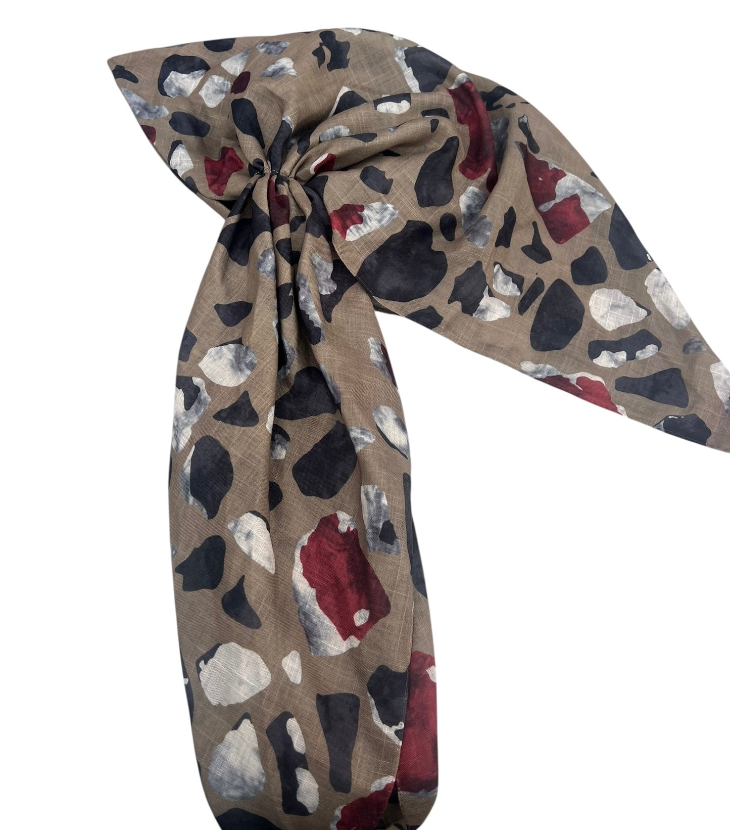 Open Back Patterned Pre-ties with Velvet Grips