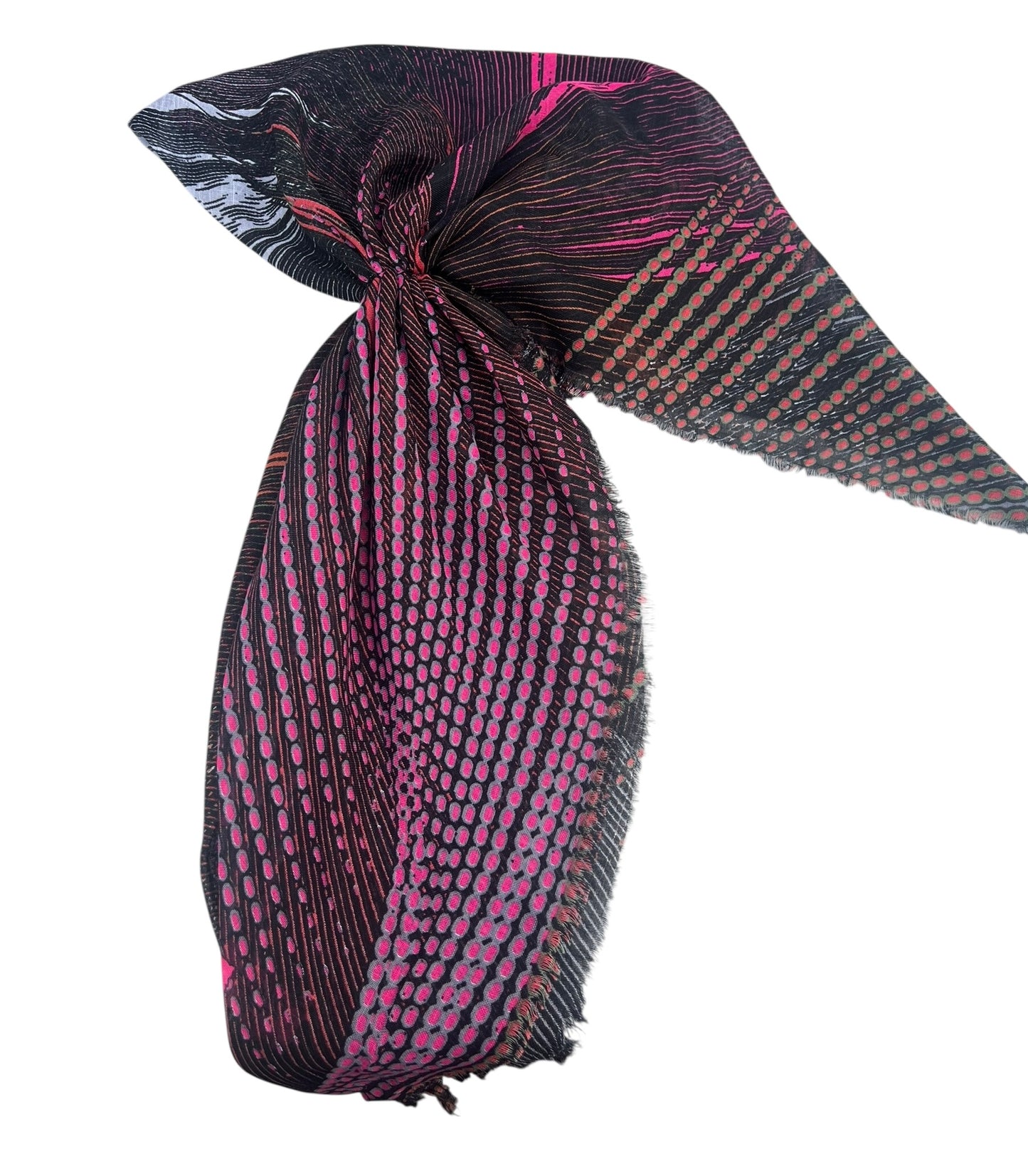 Open Back Patterned Pre-ties with Velvet Grips